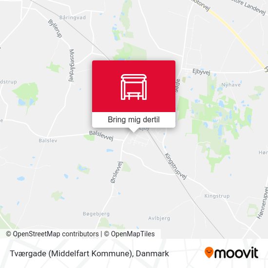 Tværgade (Middelfart Kommune) kort