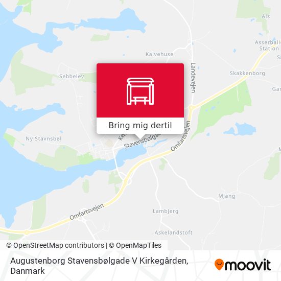Augustenborg Stavensbølgade V Kirkegården kort