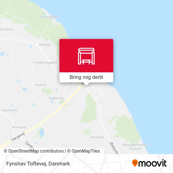 Fynshav Toftevej kort