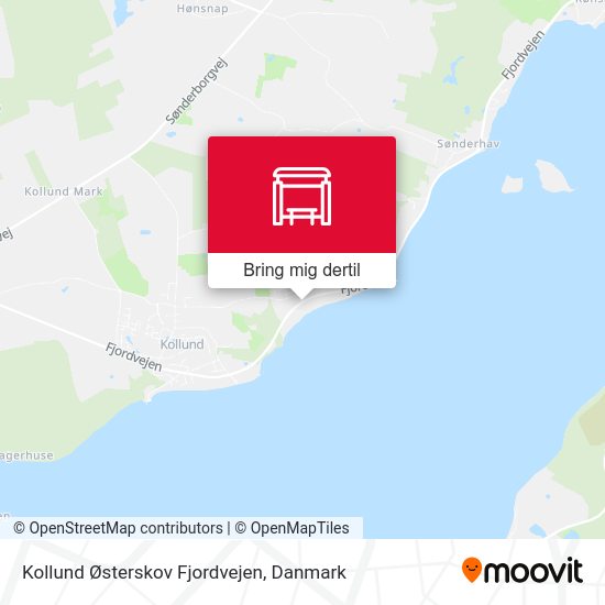 Kollund Østerskov Fjordvejen kort