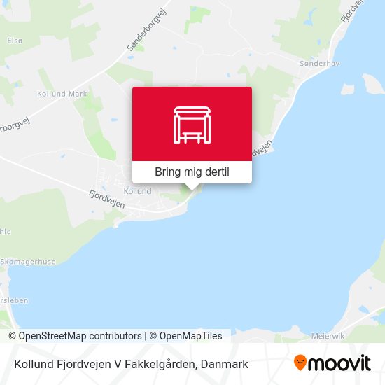 Kollund Fjordvejen V Fakkelgården kort