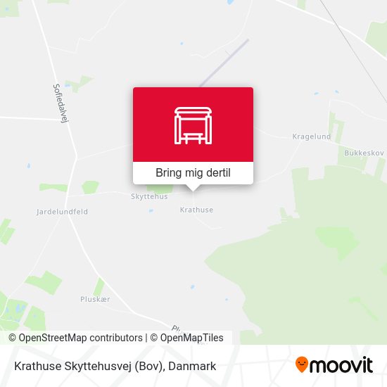 Krathuse Skyttehusvej (Bov) kort