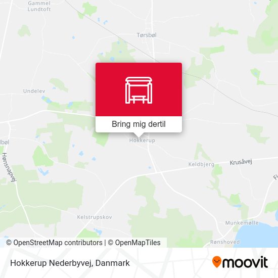 Hokkerup Nederbyvej kort