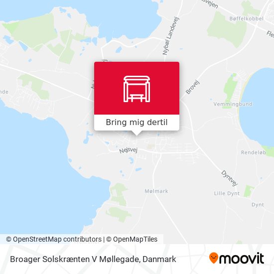 Broager Solskrænten V Møllegade kort
