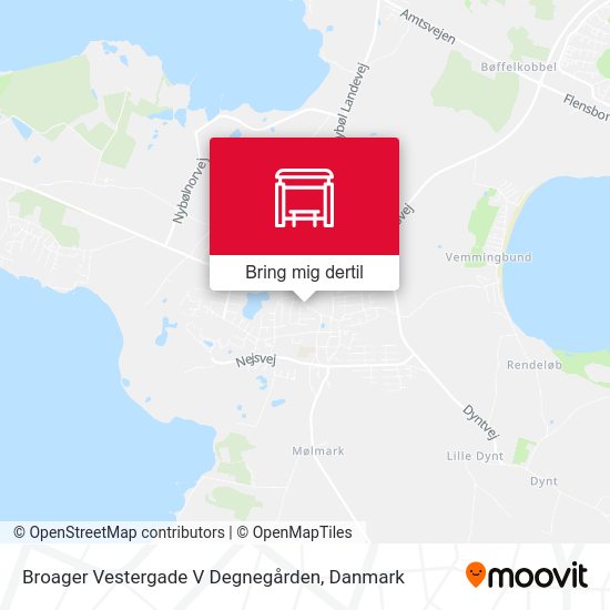 Broager Vestergade V Degnegården kort
