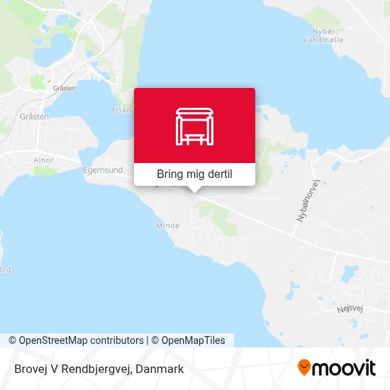 Brovej V Rendbjergvej kort