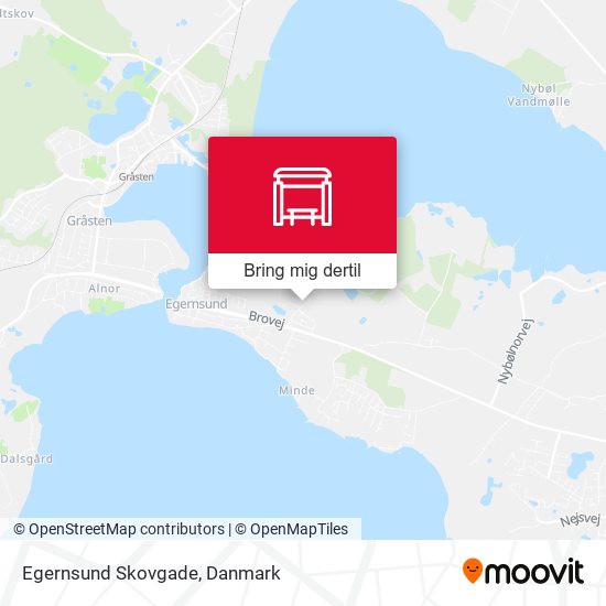 Egernsund Skovgade kort