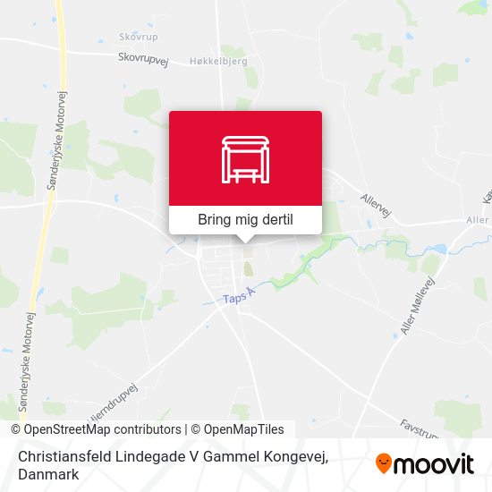 Christiansfeld Lindegade V Gammel Kongevej kort