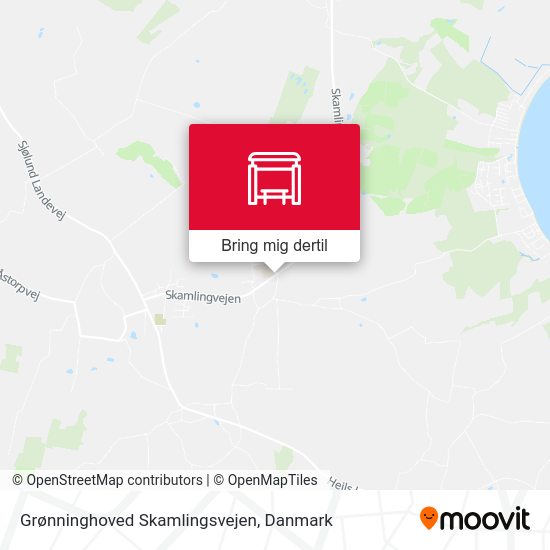 Grønninghoved Skamlingsvejen kort