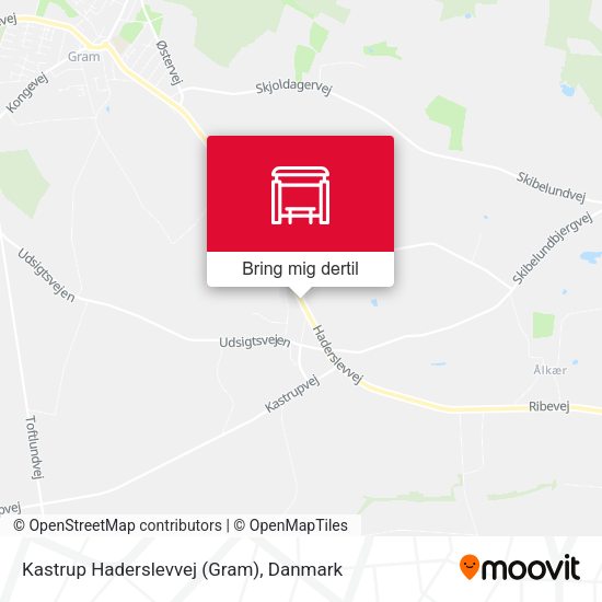 Kastrup Haderslevvej (Gram) kort