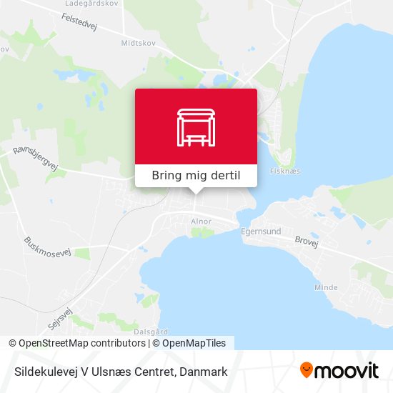 Sildekulevej V Ulsnæs Centret kort