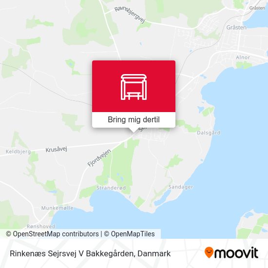 Rinkenæs Sejrsvej V Bakkegården kort