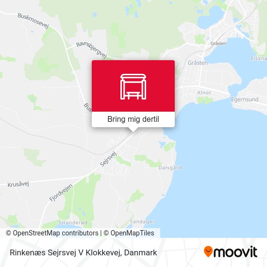 Rinkenæs Sejrsvej V Klokkevej kort