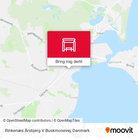 Rinkenæs Årsbjerg V Buskmosevej kort