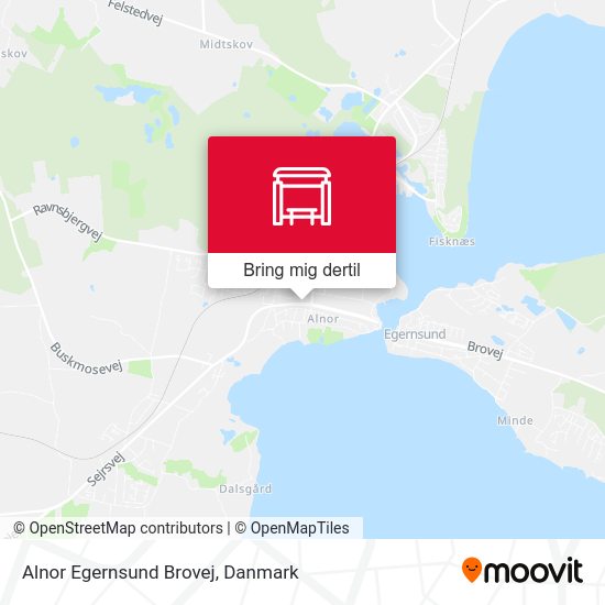 Alnor Egernsund Brovej kort