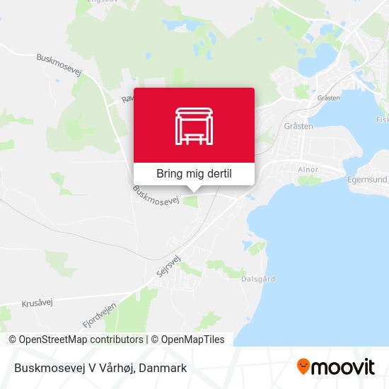 Buskmosevej V Vårhøj kort