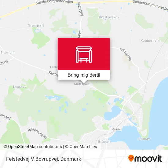 Felstedvej V Bovrupvej kort