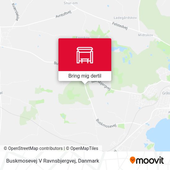 Buskmosevej V Ravnsbjergvej kort