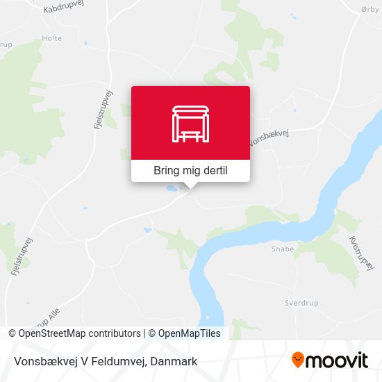 Vonsbækvej V Feldumvej kort