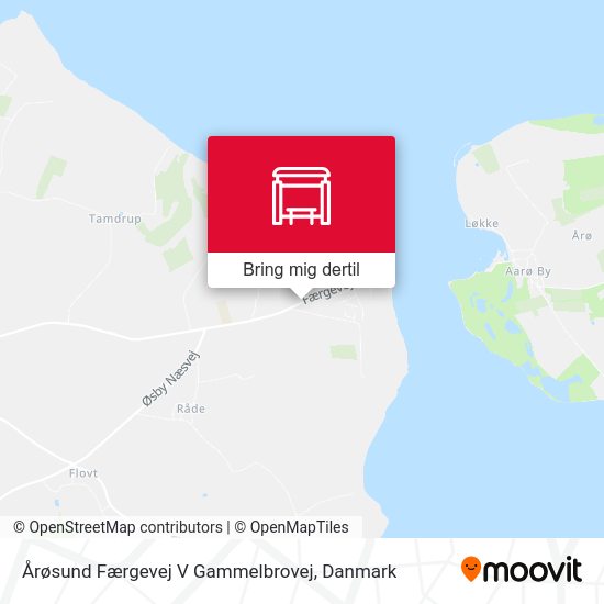Årøsund Færgevej V Gammelbrovej kort