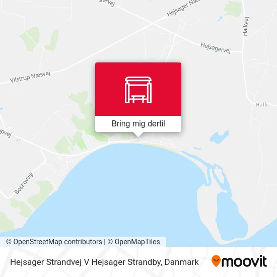 Hejsager Strandvej V Hejsager Strandby kort