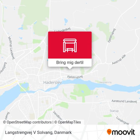 Langstrengvej V Solvang kort