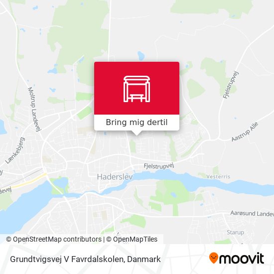 Grundtvigsvej V Favrdalskolen kort