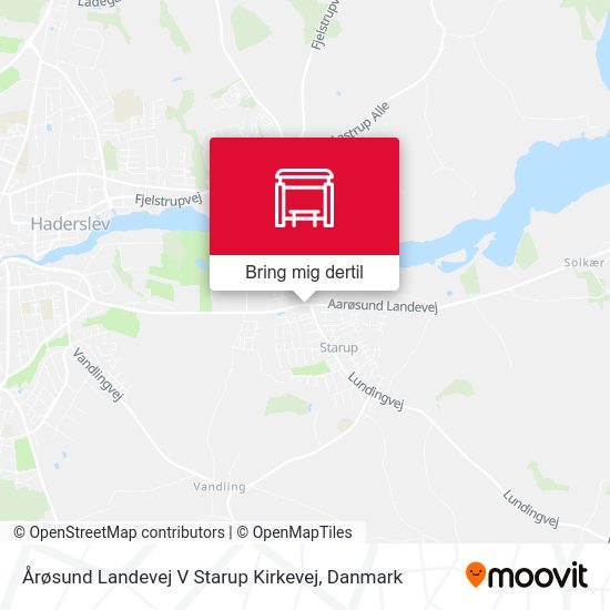 Årøsund Landevej V Starup Kirkevej kort