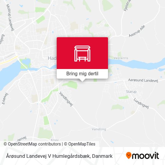Årøsund Landevej V Humlegårdsbæk kort