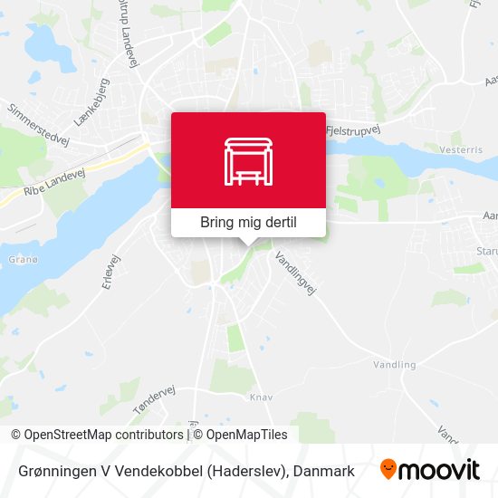 Grønningen V Vendekobbel (Haderslev) kort