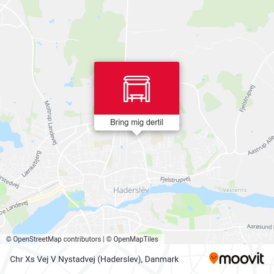 Chr Xs Vej V Nystadvej (Haderslev) kort