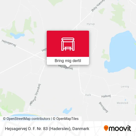 Hejsagervej O. F. Nr. 83 (Haderslev) kort