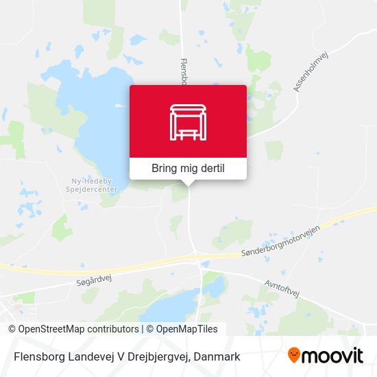 Flensborg Landevej V Drejbjergvej kort