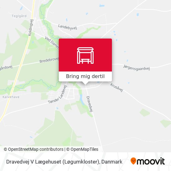 Dravedvej V Lægehuset (Løgumkloster) kort