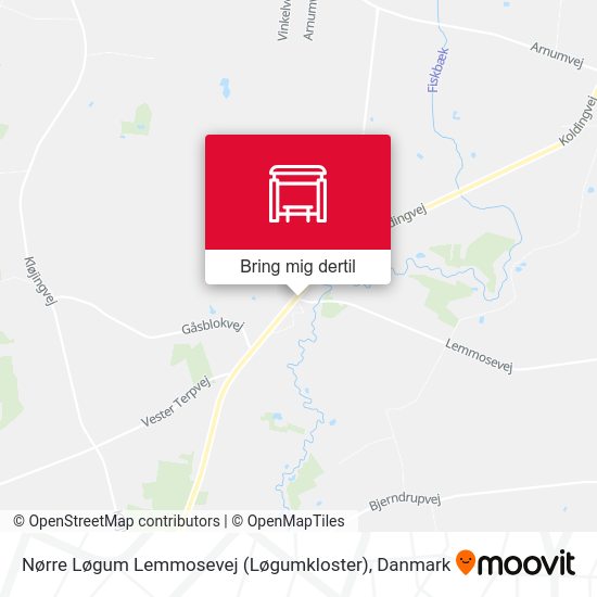 Nørre Løgum Lemmosevej (Løgumkloster) kort