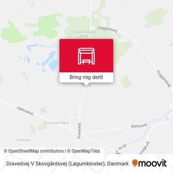 Dravedvej V Skovgårdsvej (Løgumkloster) kort