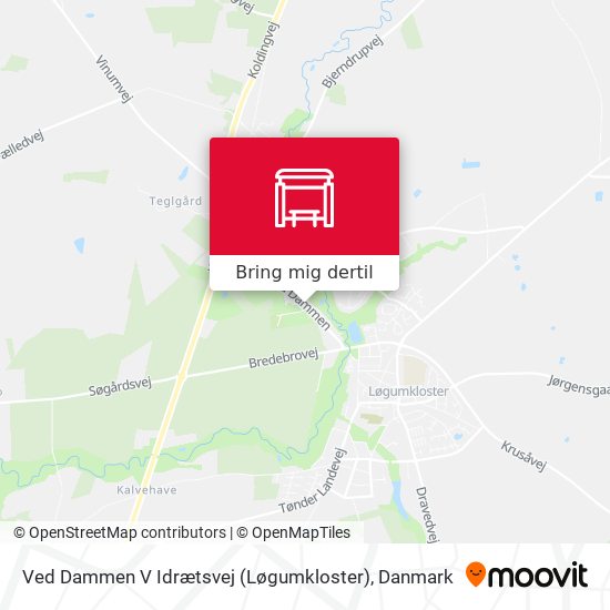 Ved Dammen V Idrætsvej (Løgumkloster) kort