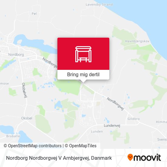 Nordborg Nordborgvej V Arnbjergvej kort