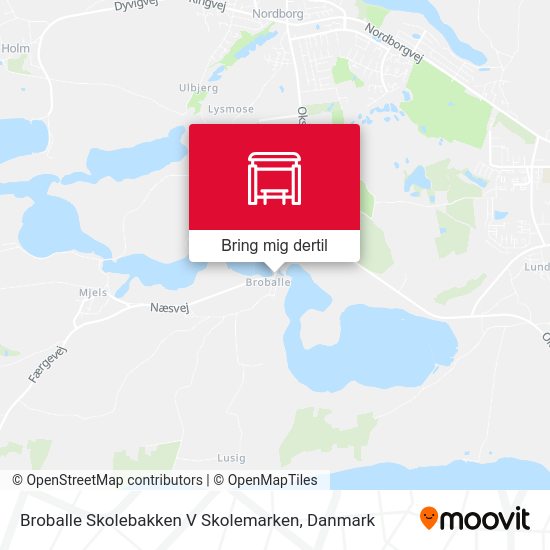 Broballe Skolebakken V Skolemarken kort