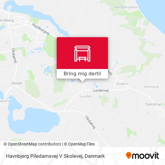 Havnbjerg Piledamsvej V Skolevej kort
