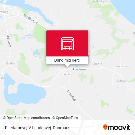 Piledamsvej V Lundenvej kort