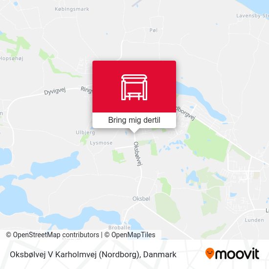 Oksbølvej V Karholmvej (Nordborg) kort
