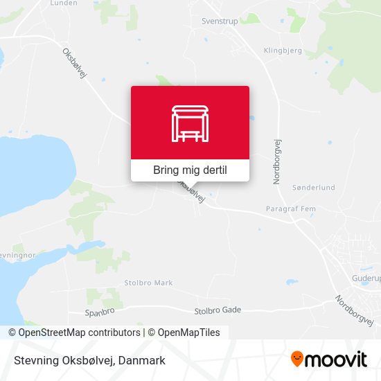 Stevning Oksbølvej kort