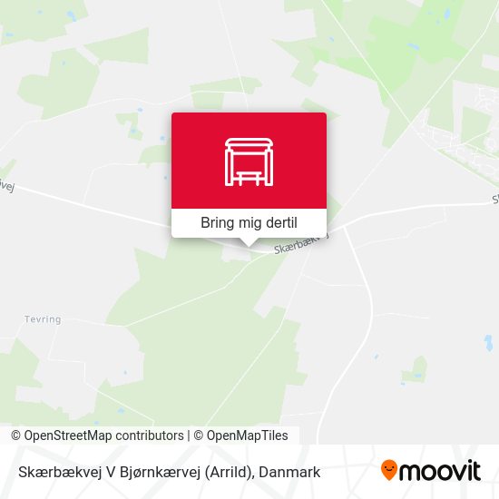 Skærbækvej V Bjørnkærvej (Arrild) kort