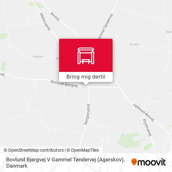 Bovlund Bjergvej V Gammel Tøndervej (Agerskov) kort