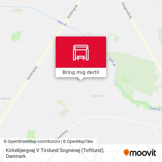 Kirkebjergvej V Tirslund Sognevej (Toftlund) kort