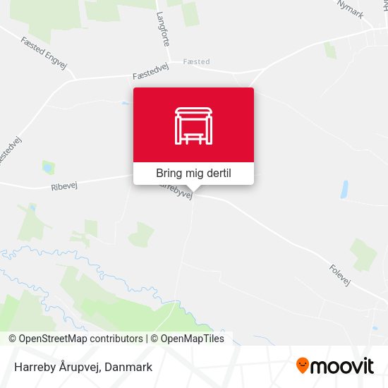Harreby Årupvej kort