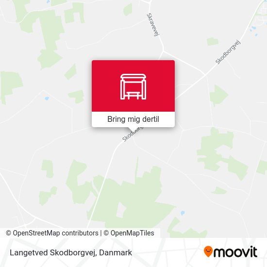 Langetved Skodborgvej kort