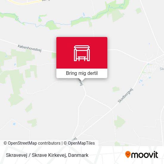 Skravevej / Skrave Kirkevej kort