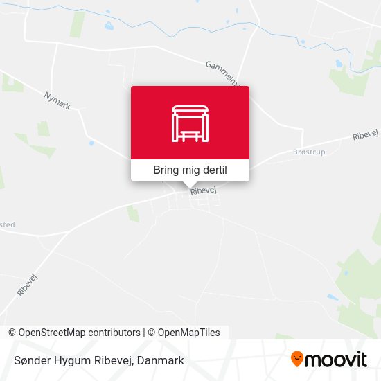 Sønder Hygum Ribevej kort